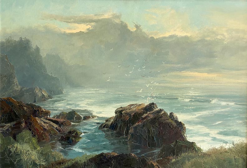 Bennett Bradbury Dusk, China Cove, Point Lobos
