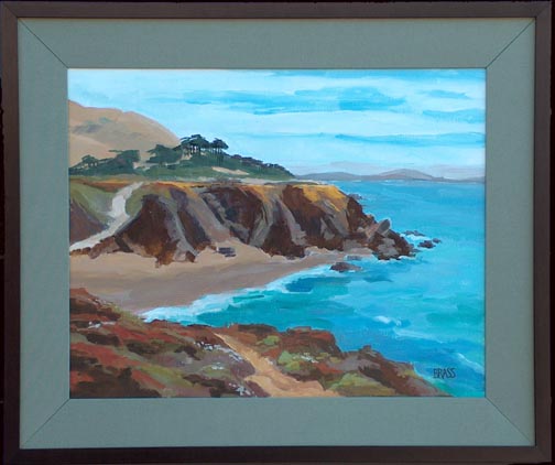 Florence Brass Coastal Scene