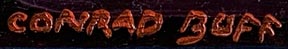 Conrad Buff, From a Cave / signature