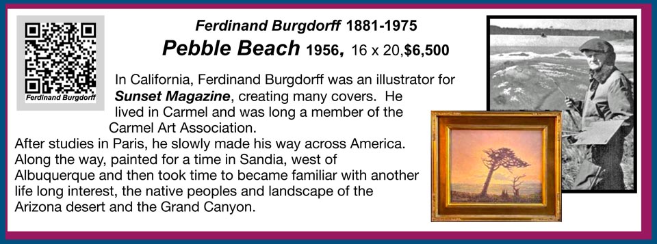 Ferdinand Burgdorff, Pebble Beach