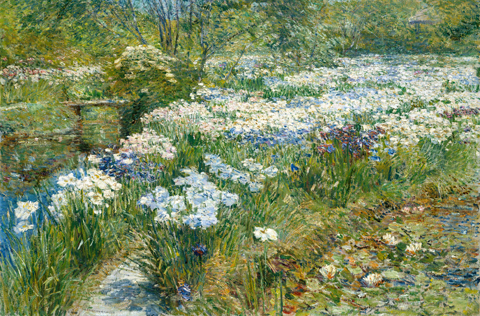 Childe Hassam, The Water Garden, 1909, The Metropolitan Museum of Art, New York City