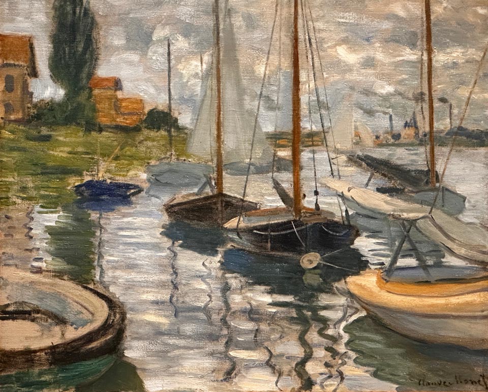 Claude Monet, Sailboats on the Seine at Peitit-Gennevilliers, 1874, Fine Arts Museums of San Francisco