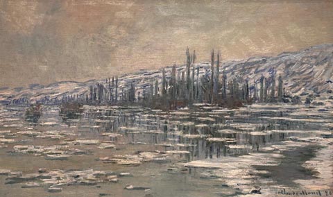 Claude Monet, The Break-Up of the Ice, 1880,  University of Michigan Museum of Art