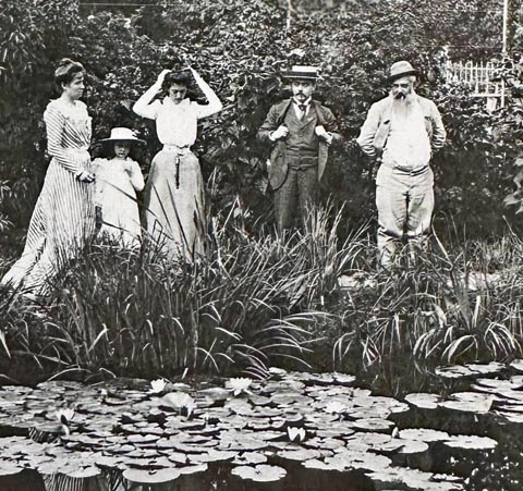 Paul Durand-Ruel during his 1900 visit with Monet at Giverney