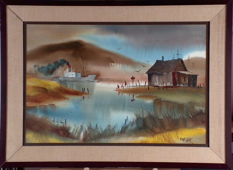 Sam Cook Gateway to the Sea with Frame