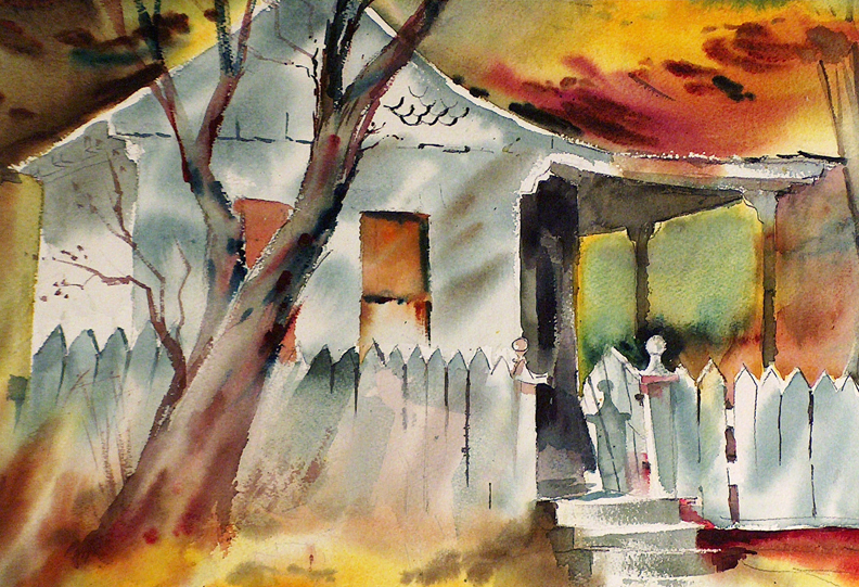 Sam Cook House in the Woods Closeup