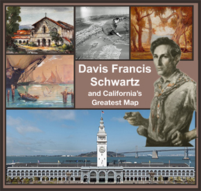 Postcard, Davis Francis Schwartz and California's Greatest Map