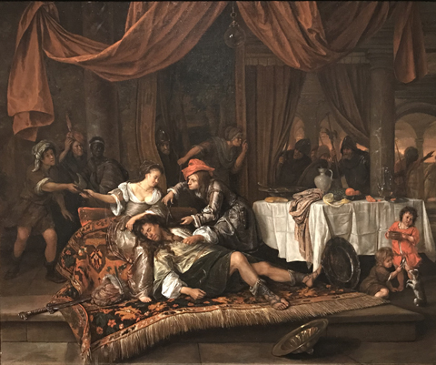 Samson and Delilah, 1668 Jan Steen, Northern Netherlands, 1626-1679