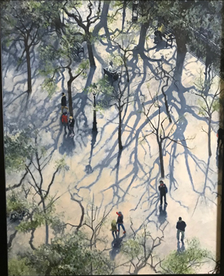 Social Distancing Linda Huffman, 24 x 28