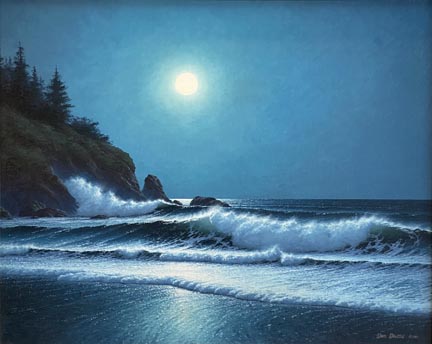 Dave Dalton, Silver Light, on the Carmel, California Coast