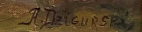 Alexander Dzigurski, Radhausberg, Austrian Alps, Signature