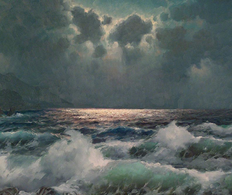 Alexander Dzigurski Silver Moon Closeup