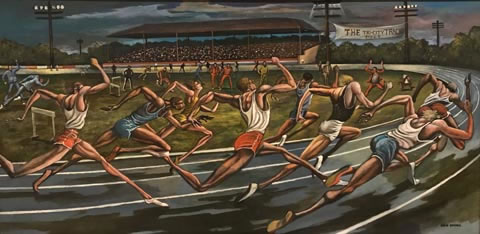 Ernie Barnes, Around the Turn 1985