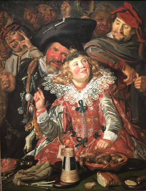 Frans Hals, Merrymakers at Shrovetide c1616-17,  Metropolitan, New York, USA
