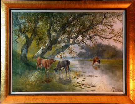 Hugo Anton Fisher Cows in Marsh