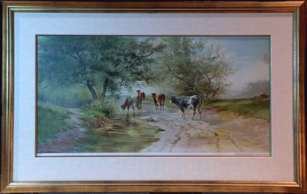 Hugo Anton Fisher Homeward Bound vintage print