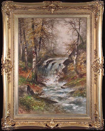 Hugo Anton Fisher, Landscape Waterfall