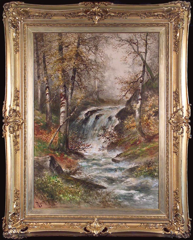 Hugo Anton Fisher, Landscape Waterfall