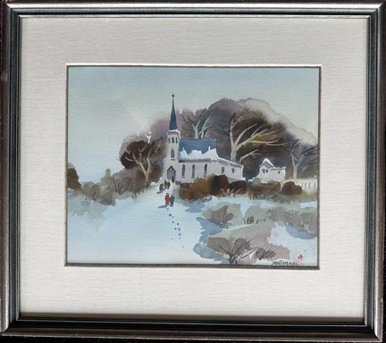 Jade Fon, Footsteps, Country Church in the snow