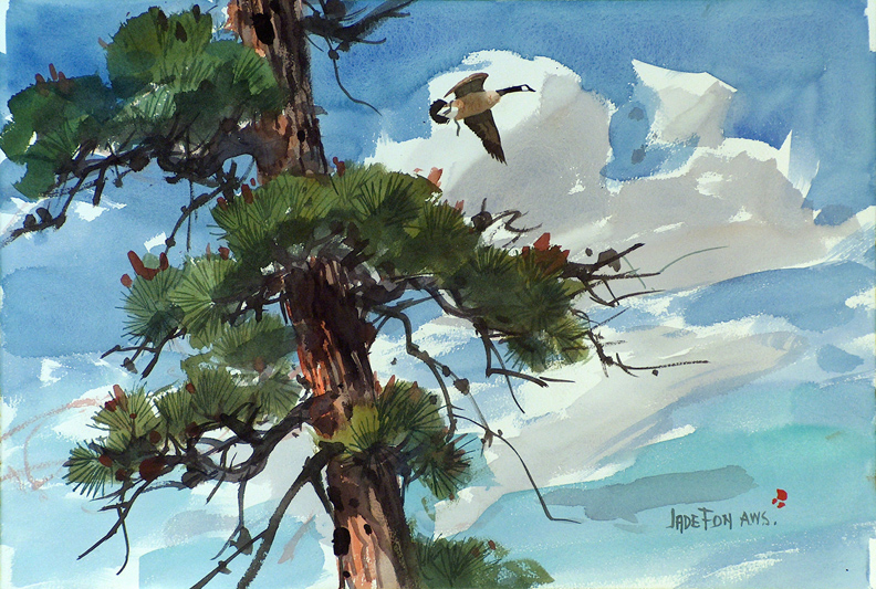 Jade Fon, Great Canada Goose and tree