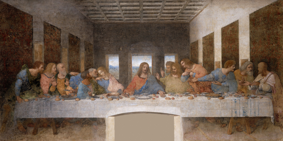 Leonardo da Vinci, The Last Supper, 1495-1498, Santa Maria delle Grazie, Milan