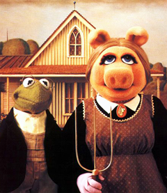 American Gothic Parody, Kermie and Miss Piggie