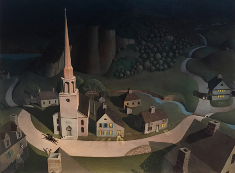 Grant Wood, Midnight Ride of Paul Revere, 1931 Metropolitan Museum, NYC