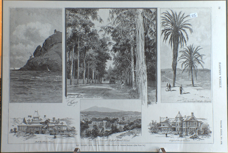 Charles Graham Print San Rafael and the Golden Gate