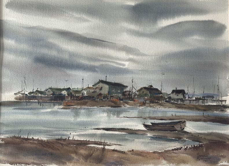 Harold Gretzner, Beached Boat