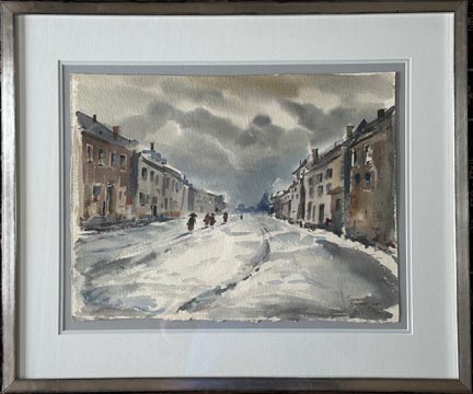 Harold Gretzner, Snowy Cobblestones