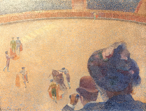 Henri Edmond Cross, Bull Race, 1891-92 Private Collection