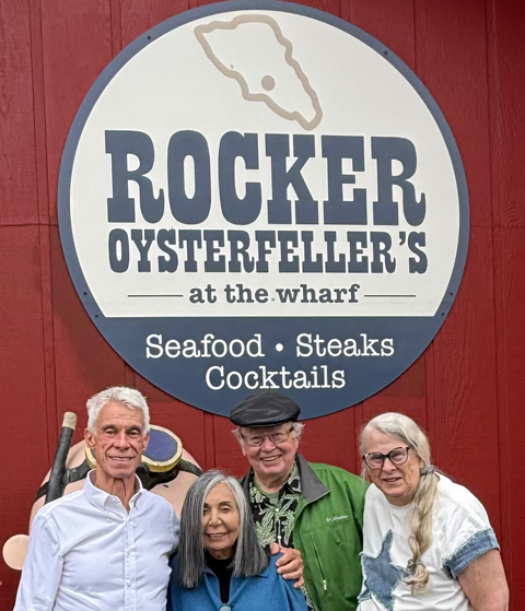 Recently, Donald M. Davis and his friend Susan  visited Linda and me in Bodega Bay where he shared stories of Herb Ryman and Joshua Meador. Guess where we had lunch.