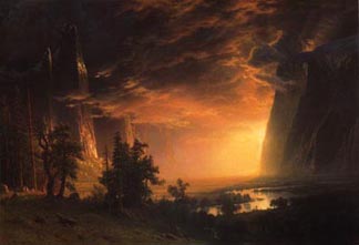 Haggin Museum Sunset in the Valley Albert Bierstadt