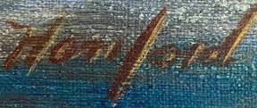 Joan Hanford, Seacoast, Point Arena Light signature