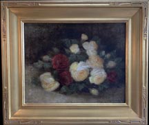 Arthur Harlow, Red and Yellow Roses Still Life