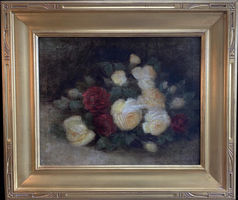 Arthur Harlow, Red and Yellow Roses still life
