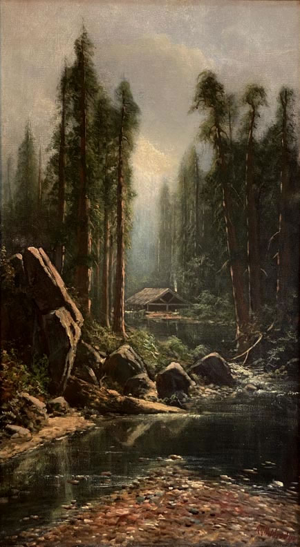 Ransome Gillet Holdredge, Old Mill in the Redwoods, site of today's Bohemian Club grounds on the Russian River in Sonoma County, California