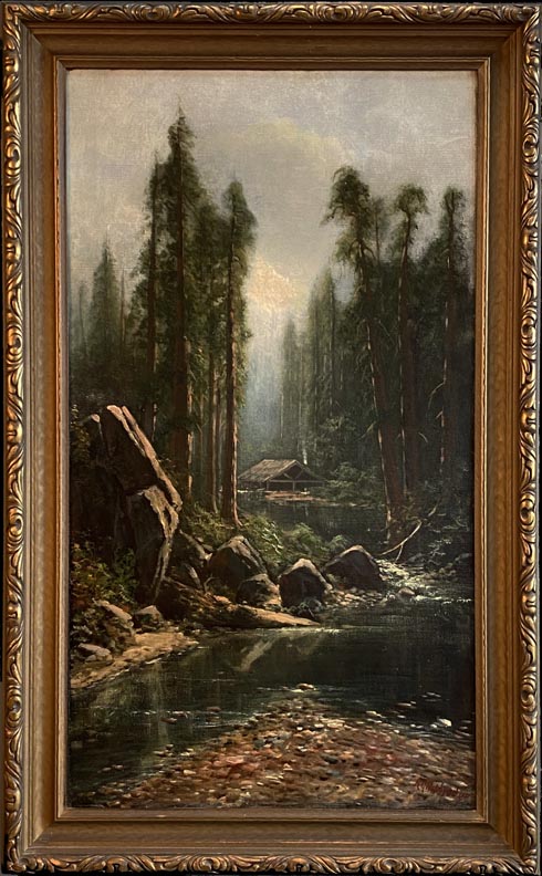 Ransome Gillet Holdredge, Old Mill in the Redwoods, site of today's Bohemian Club grounds on the Russian River in Sonoma County, California