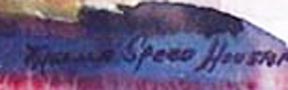 Thelma Speed Houston, Aurora Borealis / signature