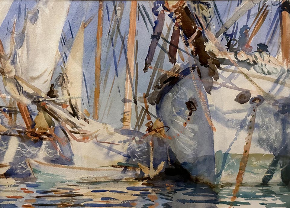 John Singer Sargent, A Falucho, 1908 watercolor and gouache over graphite, Cincinnati Art Museum, Cincinnati, OH