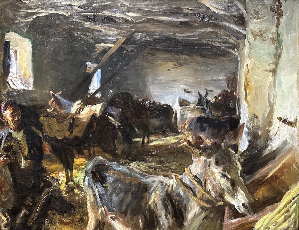 John Singer Sargent, Stable at Cuenca, c1903, oil on canvas, Smithsonian American Art Museum, Washington, D.C.