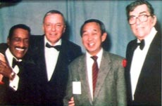 Sammy, Frank and Dino at Kans Restaurant