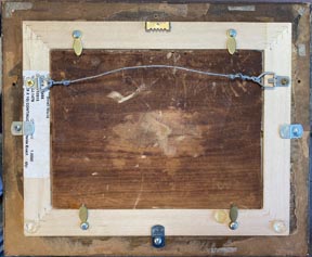 William Keith, Grazing cows in a clearning, verso