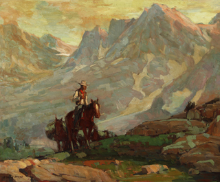 Edgar Payne 1883 - 1947, Sierra Packer, 1939