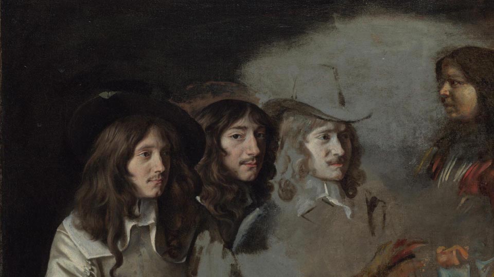 The Le Nain Brothers, Three Men and a Boy, 1640-1645 (generally thought to be an unfinished portraitof the Three Le Nain Brothers) National Gallery, London