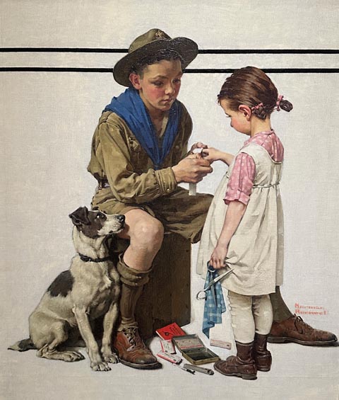 Norman Rockwell, Boys and Girls First Aid Week 1926