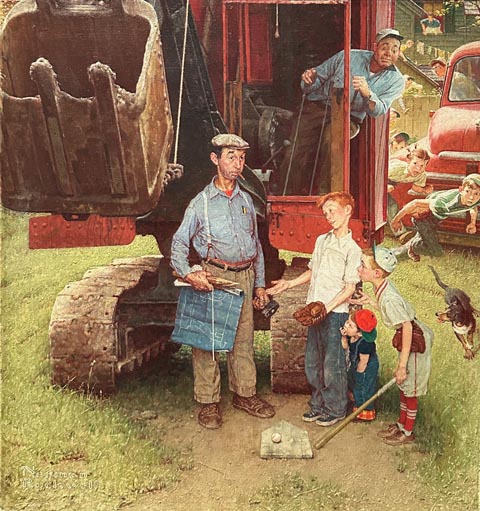 Norman Rockwell, Construction Crew 1954
