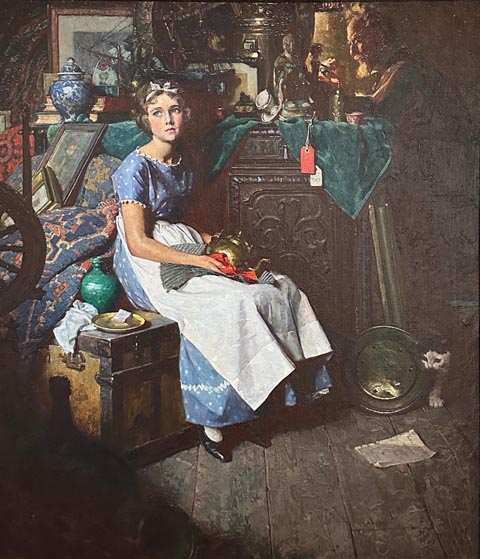Norman Rockwell, Dreams in the Antique Shop 1923