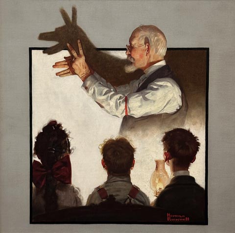 Norman Rockwell, Shadow Artist 1920