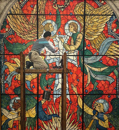 Norman Rockwell, Stained Glass Window 1960